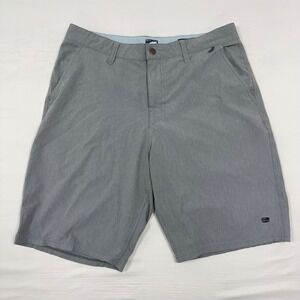 COVA SALTY DOG‎ "SURF N TURF" Gray Stretch Performance Hybrid Shorts Size 32